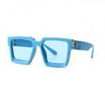 Retro Square Millionaires Sunglasses | Blue