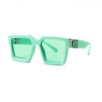 Retro Square Millionaires Sunglasses | Green