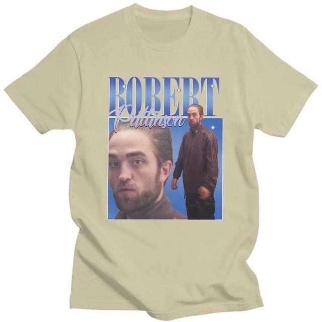 Robert Pattinson Standing Meme T-Shirt | Khaki / S