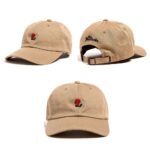 Rose Embroidered Cap