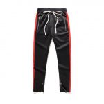 Side Zipper Track Pants | Black / L