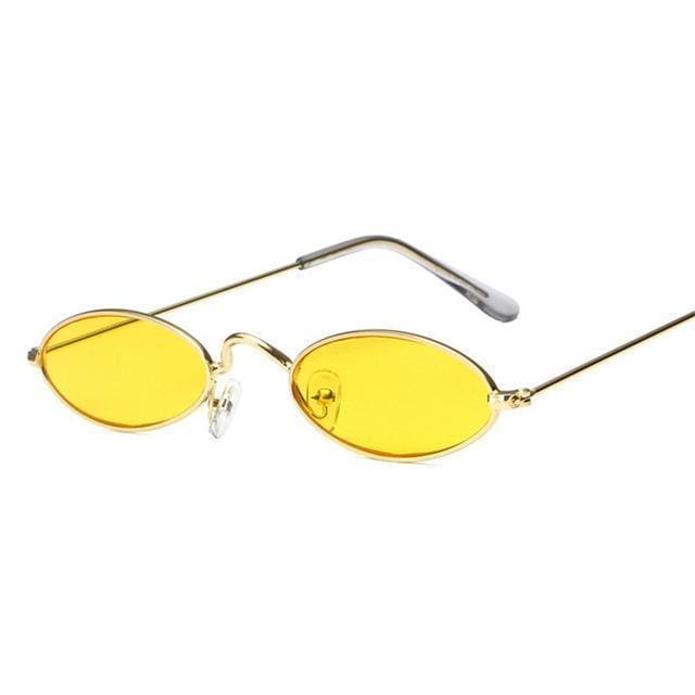 Small Oval Sunglasses | Yellow