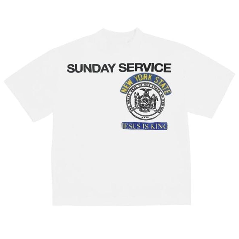 Sunday Service New York Jesus Is King T Shirt - White