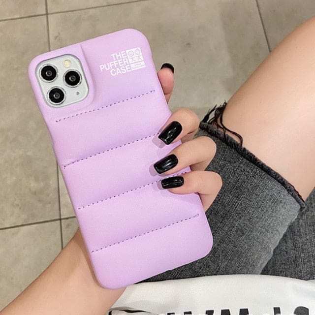 The Puffer Case IPhone Protective | For iPhone XS / Purple