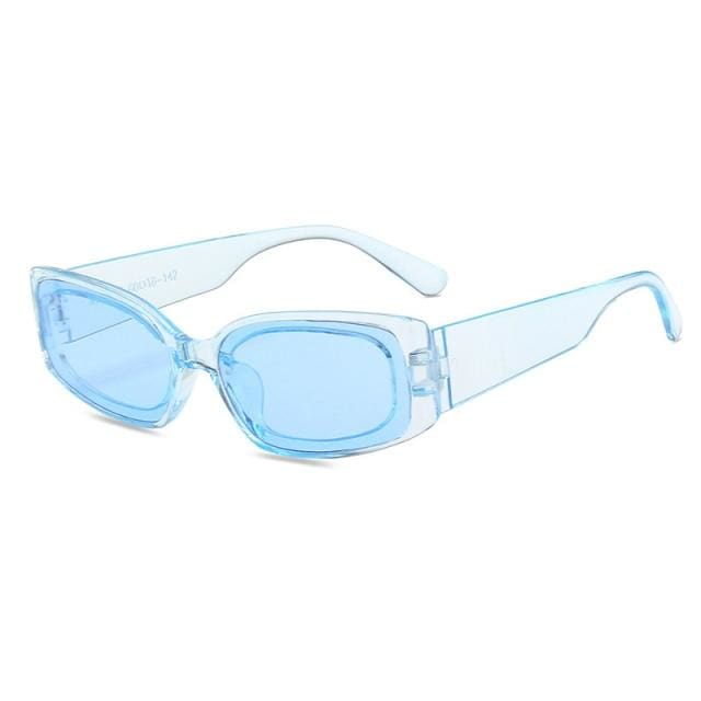 Transparent Square Sunglasses | Blue