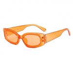 Transparent Square Sunglasses | Orange