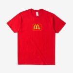 Travis Scott x Mcdonalds Embroidered T-Shirt | Red / XXL