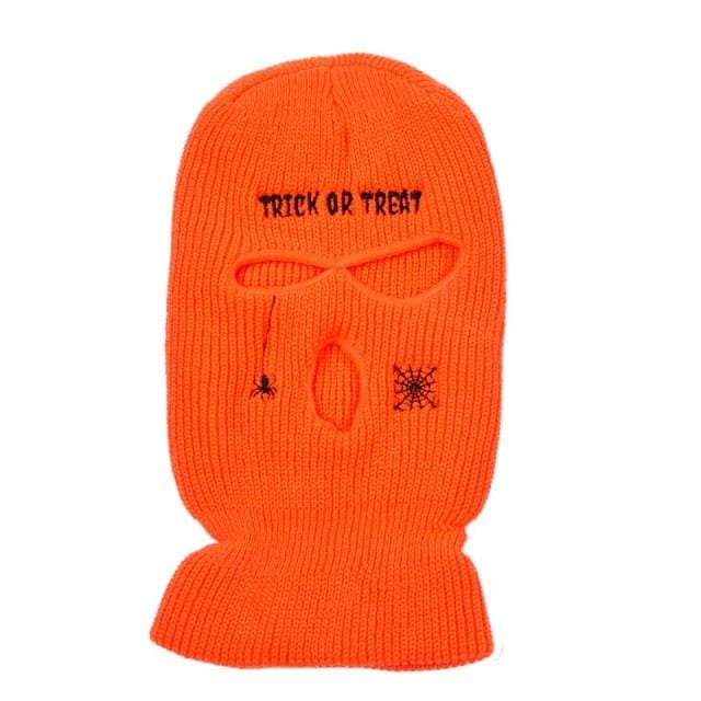 Trick Or Treat Ski Mask | Orange