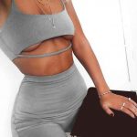 Underbust Cycle Shorts Two Piece | Gray / L