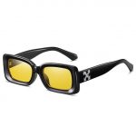 Virgil Small Rectangle Sunglasses | Yellow
