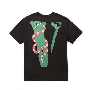 Vlone King Snake Friends T-Shirt | Black / 4XL
