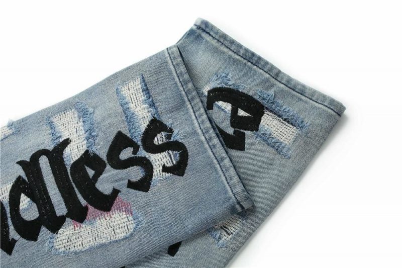 Vlone x Endless Distressed Denim Jeans