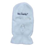 Yes Daddy? Fashion Ski Mask | White