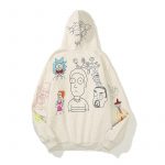 Kanye West Cartoon Graffiti Hoodie