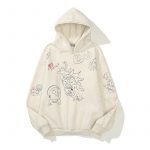 Kanye West Cartoon Graffiti Hoodie