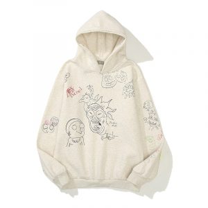 Kanye West Cartoon Graffiti Hoodie