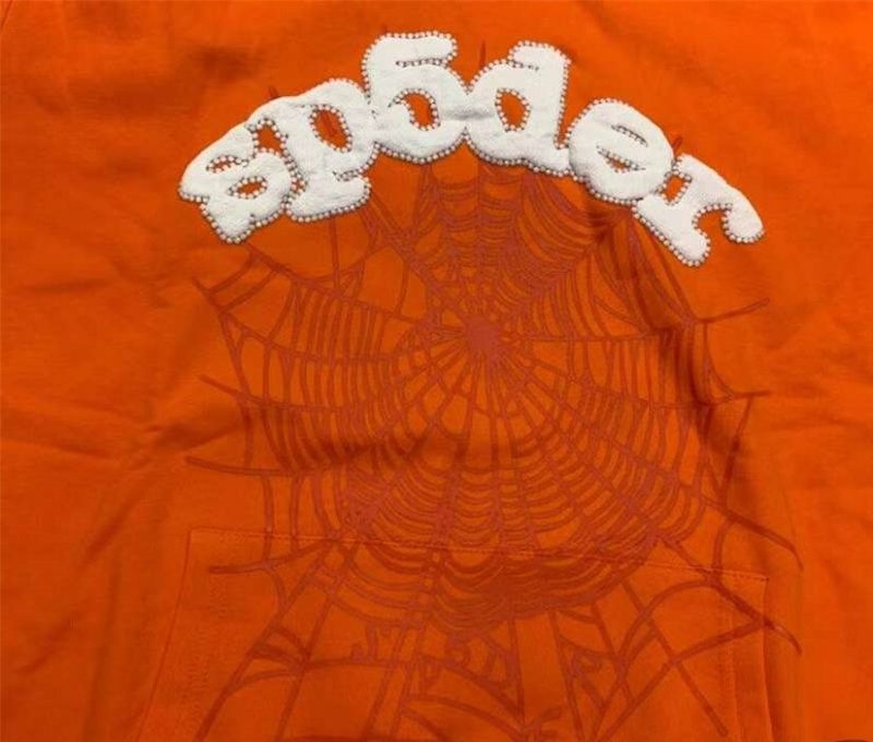 Sp5der Websuit Orange Hoodie