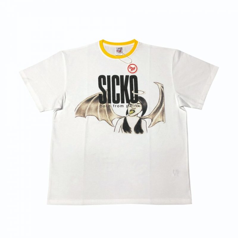 SICKO Angel Born From Pain T-Shirt - White, L