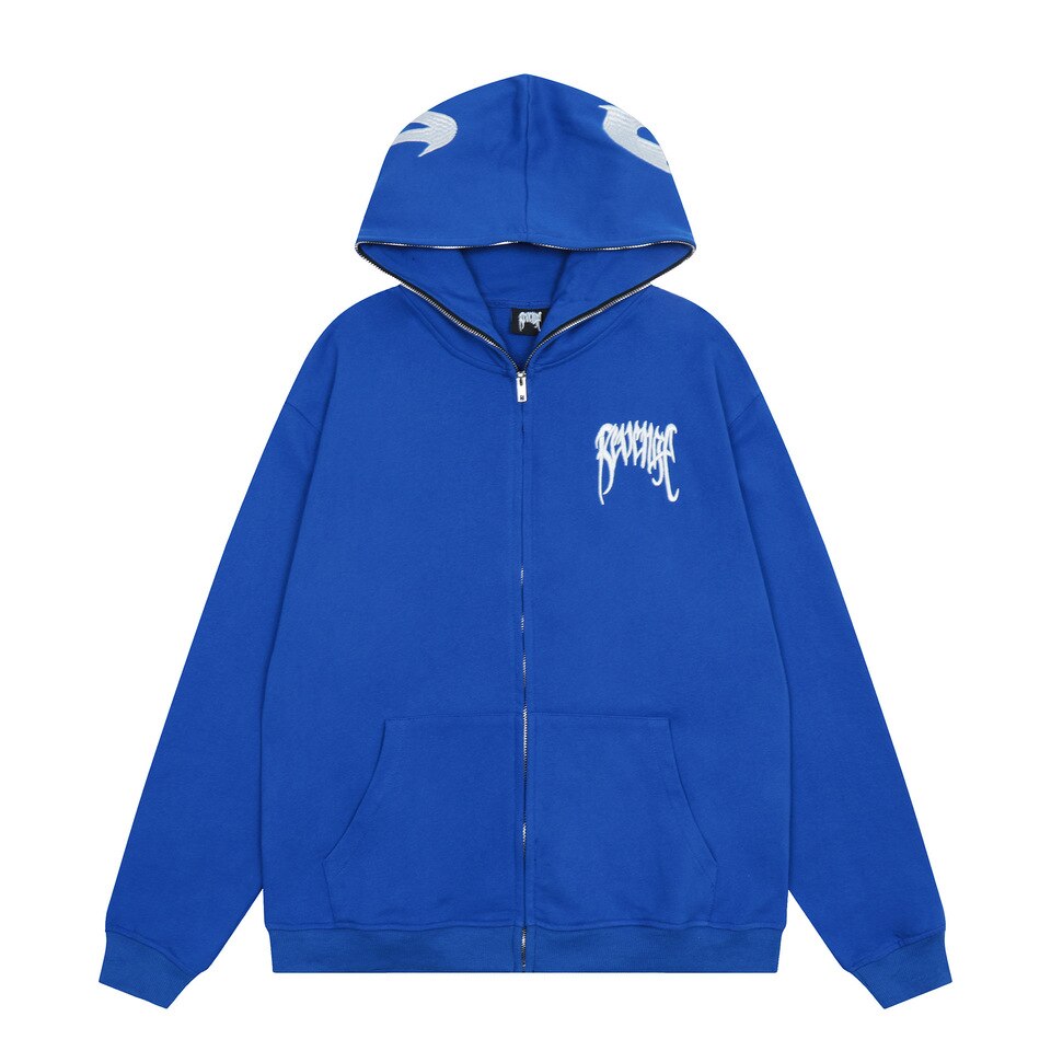 Revenge Baby hotsell Blue Embroidery Hoodie