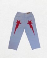 Star Lightning Patch Y2K jeans