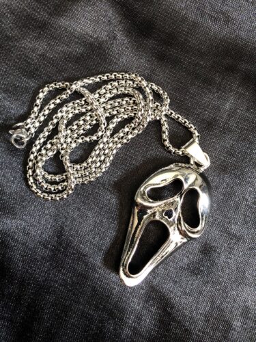 Ghost Face Pendant Necklace photo review