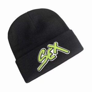 Sex Records Beanie - Green, One Size