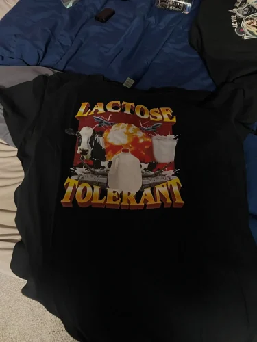 Lactose Tolerant Graphic T-Shirt photo review