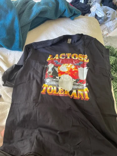 Lactose Tolerant Graphic T-Shirt photo review
