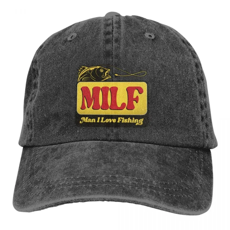 Milf Man I Love Fishing Cap 12