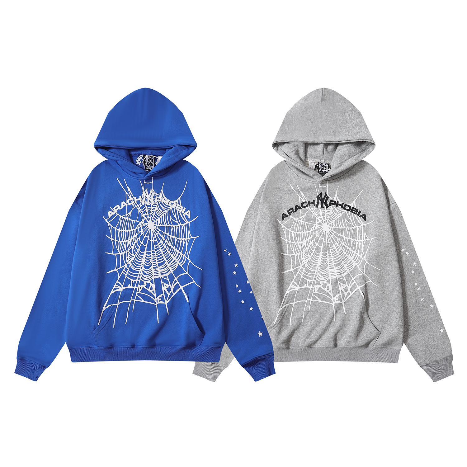 Sp5der Arach NY Phobia Hoodie Navy - SS24 - US