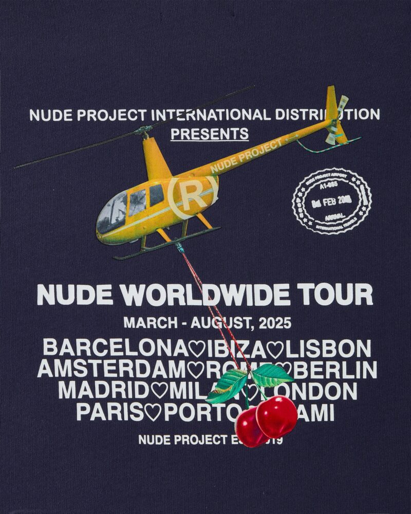 Nude Worldwide Tour Helicopter T-Shirt