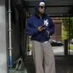 Akimbo NY Yankee Noodle Zip-Up Hoodie