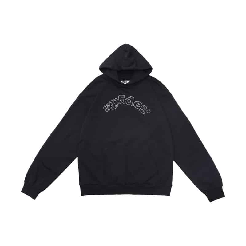 Sp5der OG Logo Black Hoodie - XL