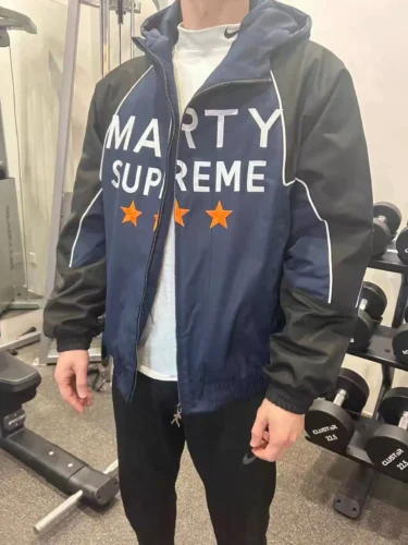 Click to view full screen Marty Supreme Warm Up Jacket photo review